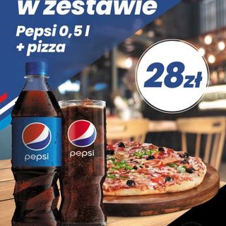 1. Pizza Pepperoni mała + Pepsi 0.5l 