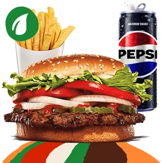 Plant-Based Whopper Zestaw