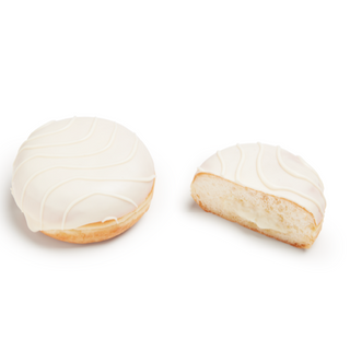 bun o berlina rellena de chocolate blanco 