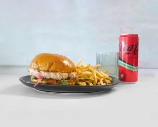 Chicken Burger & Fries