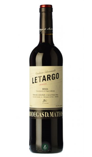 Botella de vino Letargo Rioja