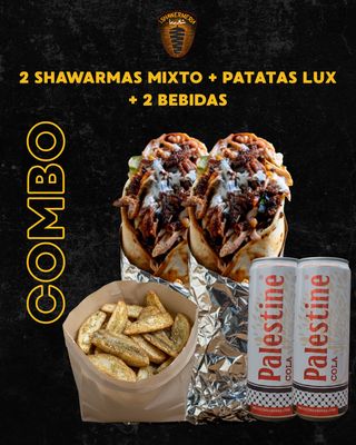 Menú para dos Shawarma con patatas