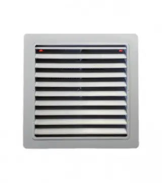(160172) Rozetna za ventilaciju 150x150mm PVC siva