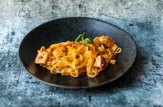 Tagliatelle cu somon și praz K
