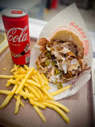 Panino kebab menù