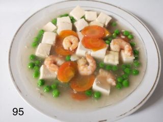 95. Tofu con Gamberi
