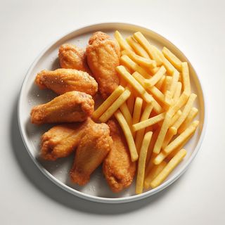 Kawałki kurczaka w łagodnej panierce wings 7 sztuk