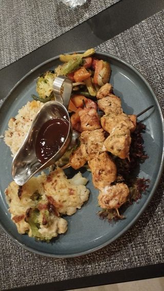 Brochettes Poulet marine