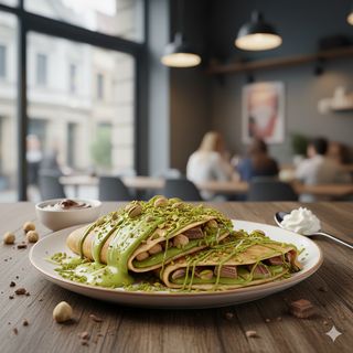 Crèpes Nutella e Pistacchio