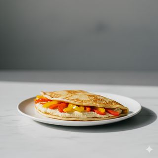 Hummus e peperoni a vapore