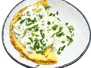 Дерун з сиром під грибним соусом (220g)