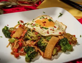 Chop suey de huevo