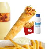 Донас чикън меню 1 + айрян 330мл + пържени картофки (400г)