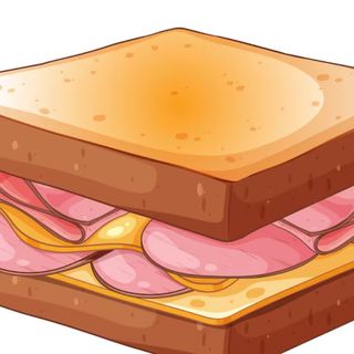 Sándwich  York Con Queso Y Bacon