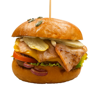 ALL DOUBLE SMASHED BURGER CU CARTOFI PROASPETI PRAJITI (NECONGELATI)