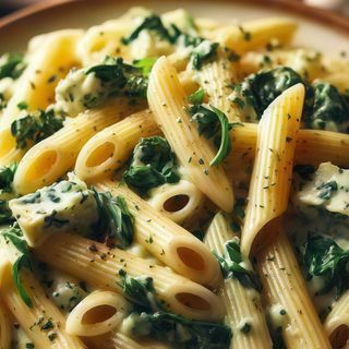 Penne ze Szpinakiem 