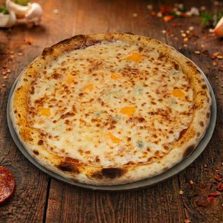 პიცა - ოთხი ყველის ტომატით (4 ნაჭრიანი, 23 სმ)