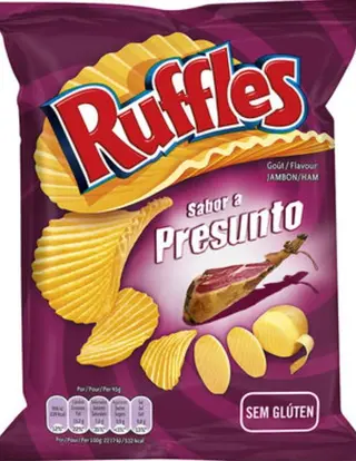 Batatas fritas de presunto