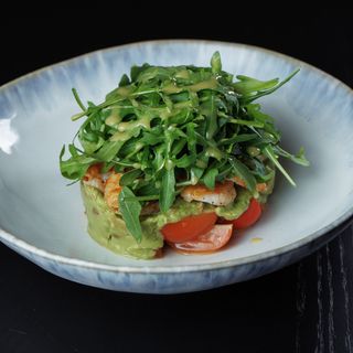 З гуакамоле і креветкою