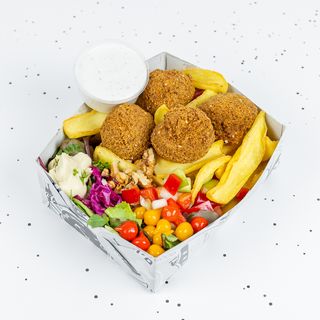 Falafel Over Fries (vege)
