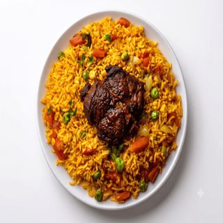 Fried Rice+ Plantain+Beef