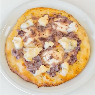 Pizzetta bianca crema di radicchio e gorgonzola