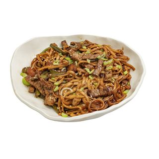 (24) Fideos Con Carne (Ración Grande)