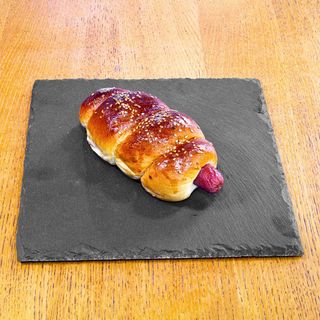 Panzerotto rollò con wurstel