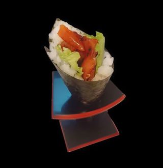 Temaki de atún picante