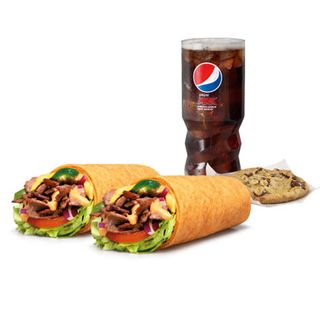 Menú Wrap Bistec y Queso