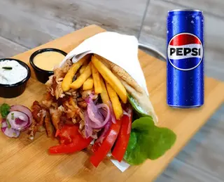 Veliki gyros - XXL 470 gr + Pepsi limenka