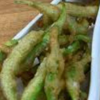 Piparras  en tempura 