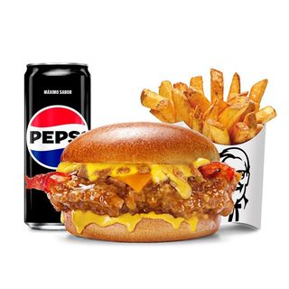 Menú La Burger Glaseada De Miel