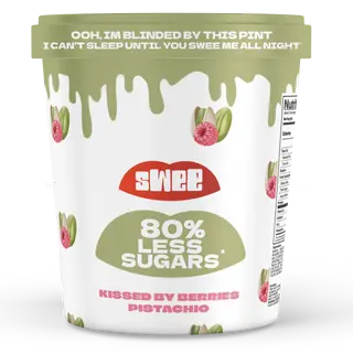 Gelado Swee 450Ml Pistachio C/ Crocante de Framboesa
