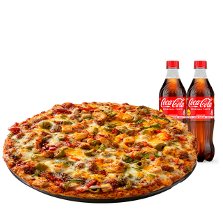 Debonairs Pizza Deluxe Large + 2 Drinks