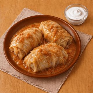 Голубці курячі зі сметаною (230/30г)