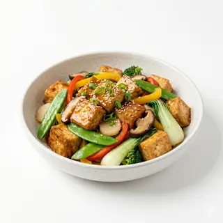 Tofu con verduras
