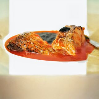 Soupe de poisson + Attiéké