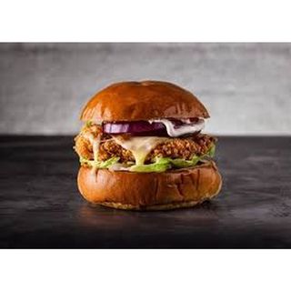 Chicken & beef burger