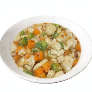 25 Pollo in salsa piccante