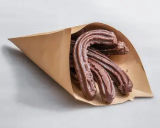 Churros Cubiertos De Chocolate (4 Uds.)