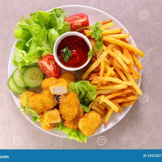 Plato de nuggets (ración)