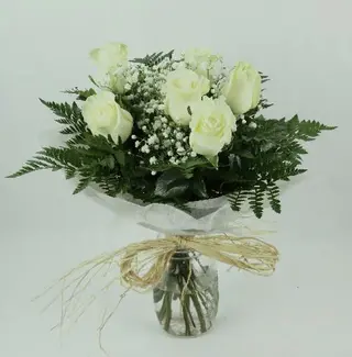Ramo 6 Rosas Blancas