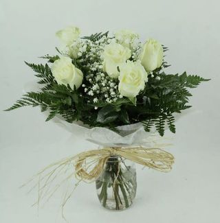 Ramo 6 Rosas Blancas