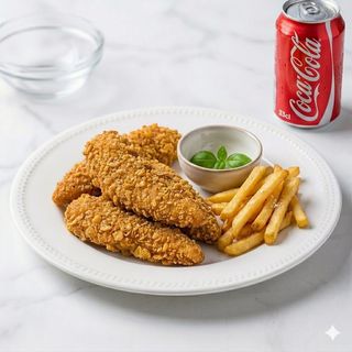 Menú 10: Tiras De Pollo (6 Uds.)