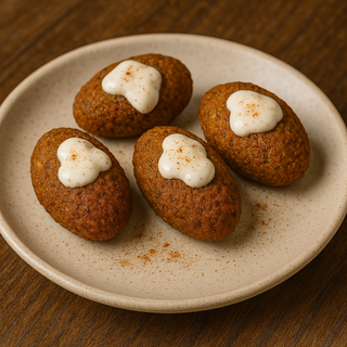 Falafel con salsa de yogur ahumada