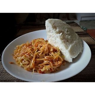 Ugali cabbage