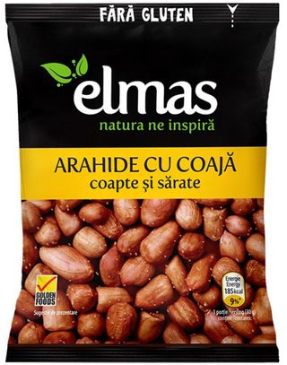 ELMAS Arahide cu coaja rosie coapte si sarate 300g