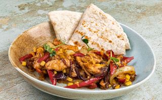 Fajitas de pui picant