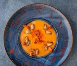 Supa de dovleac cu creveti